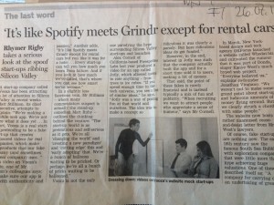 Vooza in Financial Times